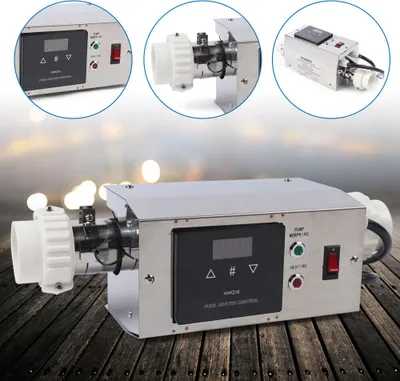 Produktbild von 3KW Elektrische Poolheizung  Schwimmbadheizung SPA Thermostat Wärmetauscher