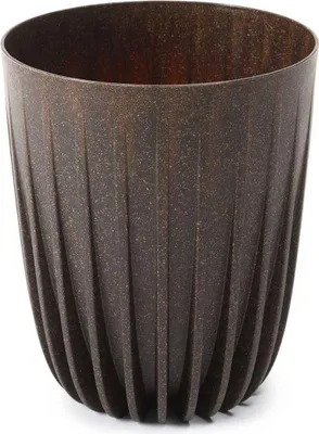 Produktbild von HowHomely Blumentopf Rund 36 cm Höhe, Pflanzkübel, Braun Übertopf für garten balkon