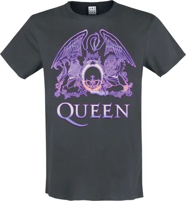 Produktbild von Queen T-Shirt Herren Amplified Collection - Neon Sign charcoal L