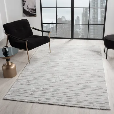 Produktbild von Teppich Wohnzimmer Schlafzimmer kurzflor Steinoptik Qualitativ Elegant 3D effekt