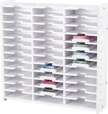 Immagine prodotto di Portatimbri bianco a 36 scomparti, impilabile