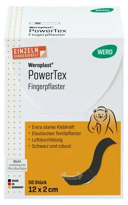 Produktbild von Weroplast PowerTex Fingerpflaster 12 x 2 cm, 50 Stk/Pkg