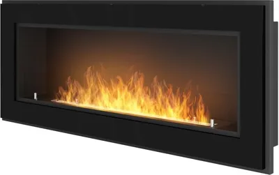 Produktbild von Frame 1200 SimpleFire Einbau-Bioethanolkamin mit schwarzem Glas