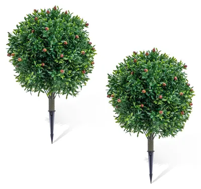 Produktbild von Kš¹nstlicher Formkugelbaum mit Erdspie? šC 2er-Set