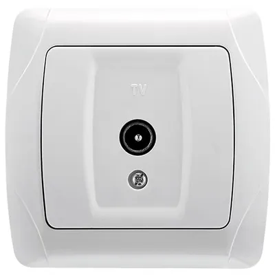 Immagine prodotto di Presa per antenna (presa terminale TV) bianco