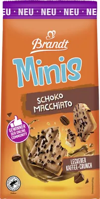 Produktbild von Brandt Minis Schoko Macchiato Zwieback mit Schokostreuseln 95g