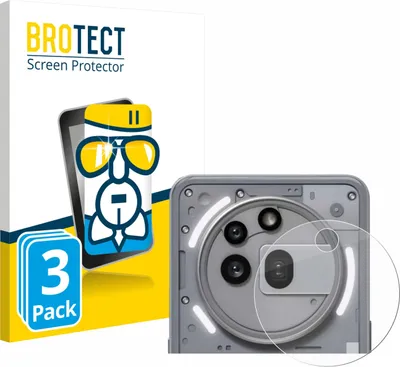 Produktbild von 3x BROTECT Schutzglas für Nothing Phone (3a) Pro (NUR Kameraschutz) Schutzfolie Panzer Folie Glas Display Schutz klar