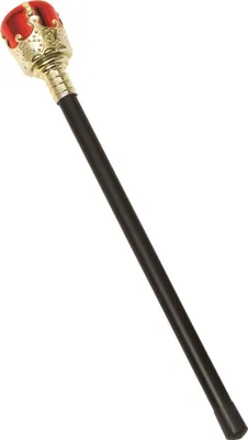 Produktbild von Bristol Novelty Königszepter BN1668 (Einheitsgröße) (Schwarz/Gold/Rot)