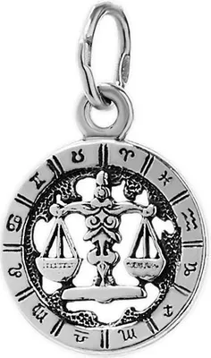 Produktbild von 925 Sterlingsilber Kettenanhänger Horoskop Sternzeichen Waage Zodiak 6323