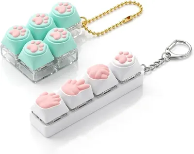 Productafbeelding van Toetsenbord sleutelhanger - Mini fidget clicker - Tegen stress