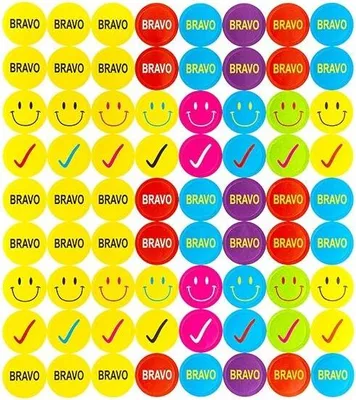 Produktbild von MOTIVATIONSAUFKLEBER Smileys für Kinder zur Belohnung 288 Stück DpCraft