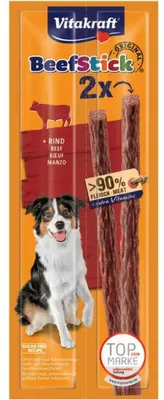 Productafbeelding van VITAKRAFT Rundvleessticks - lekkernijen voor honden - 2 x 12 gram