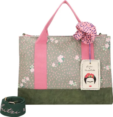Produktbild von Fritzi aus Preußen Schultertasche Umhängetasche Fritzi x Frida Kahlo Tote Bag Limited Jungle Jungli grün
