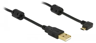 Produktbild von DeLOCK 83147, 1 m, USB A, Micro-USB B, USB 2.0, Schwarz
