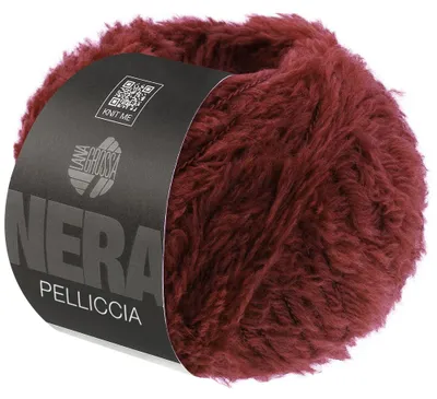 Produktbild von Lana Grossa PELLICCIA (NERA) 50 g flauschiges Effektgarn 90 m Farbe 016 - Burgund