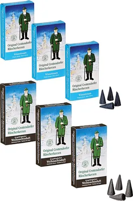 Produktbild von Crottendorfer - 6er Set Wintertraum / Erzgebirgischer Weihnachtsduft - Inhalt jeweils 24 Stück, Größe M (Standard)