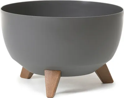 Obrázek produktu pro Květináč kulatá mísa na nožičkách 40 cm Antracitová