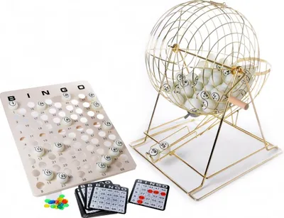 Produktbild von Longfield Games Bingo Mühle Set mit Bingokugeln / Teller