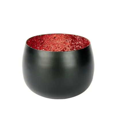 Produktbild von Lambert Gladis Windlicht Eisen rot/schwarz matt H6,5 cm 60040732 SP25-2