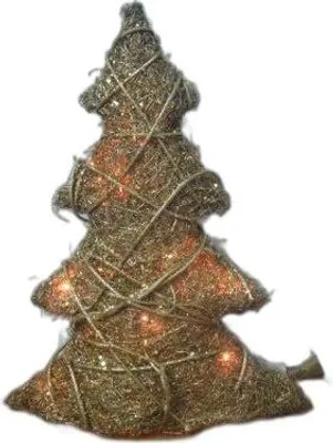Zdjęcie produktu dla Choinka Rattan 40Cm + 10Lampek