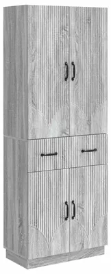 Image de Ensemble de Meubles 2 pcs Sonoma gris Bois d'ingénierie