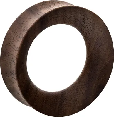 Produktbild von Holz Double Flared Tunnel  WN = Walnuss Außendurchmesser: 30mm