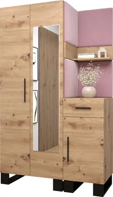Produktbild von Garderobe ARTIN Set 16 mit gepolsterten Paneelen Industrial Design