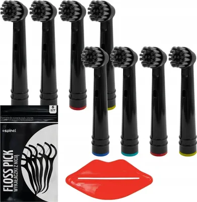 Produktbild von Oral-B Aufsteckbürsten Precision Clean Schwarz 8 Stück Aktivkohle Dupont