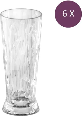 Obrázek produktu pro Koziol Superglass Club No. 10 Pivní sklenice 300 ml Sada 6 ks