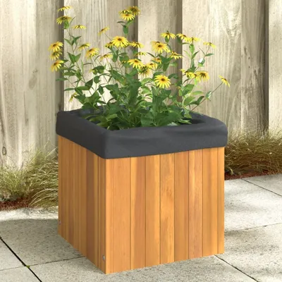 Image de Maison Exclusive - Bac à plantes 35 x 35 x 35 cm en bois massif d'acacia