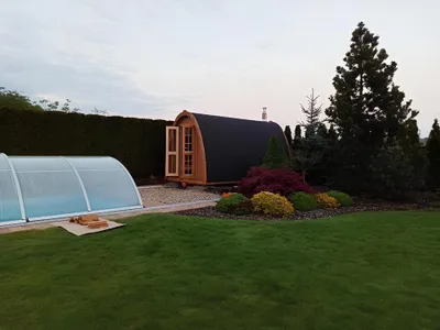 Immagine prodotto di Sauna in legno Casa della sauna Sauna all'aperto Sauna all'aperto Persone 2-4