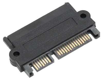 Zdjęcie produktu dla Adapter SAS do SATA Port dysku twardego Płyta główna 15PIN Konwerter SFF8482 Czarna obudowa z tworzywa sztucznego (ShootThrough (10310))
