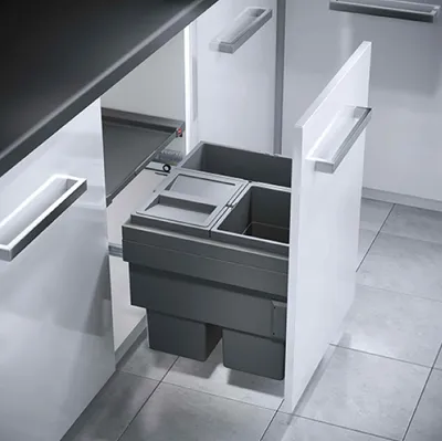 Zdjęcie produktu dla Kosz na śmieci Hailo 3608531 CS Slide Cargo Synchro 44 litry