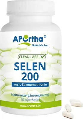 Produktbild von Selen 200 µg aus L-Selenomethionin - 120 vegane Kapseln