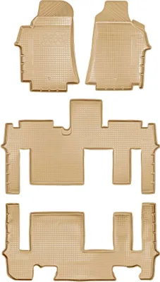 Immagine prodotto di Tappetini in gomma 3D per HYUNDAI H1 |  dal 2018> | beige su misura + bordo