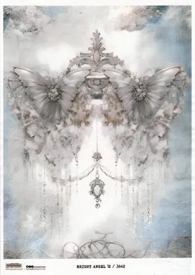 Zdjęcie produktu dla Papier ryżowy A4 - Scraplove - Bright Angel 12