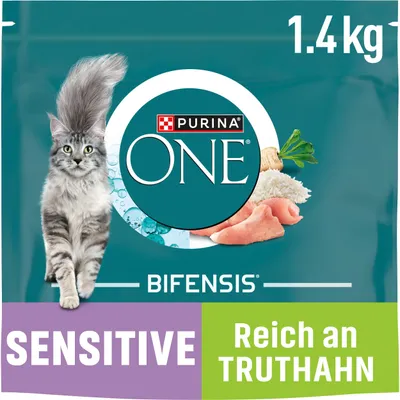 Productafbeelding van PURINA ONE BIFENSIS Sensitive, rijk aan kalkoen, 6 x 1,4 kg