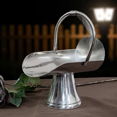 Produktbild von Dekorativer Flaschenhalter, Aluminium, klein