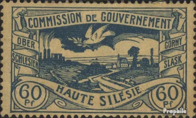 Produktbild von Briefmarken Oberschlesien 1920 Mi 23 mit Falz Schlesische Hüttenwerke