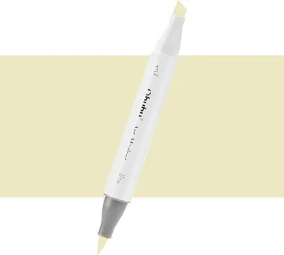 Zdjęcie produktu dla OHUHU dwustronny marker alkoholowy Brush & Chisel, G030 Crescent Yellow