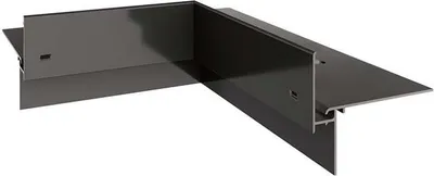 Produktbild von Renoplast Aluminium Traufprofil W35+ Belüftungsboden, Innenecke 90°, Graphit