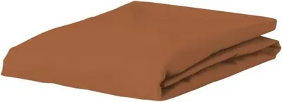 A folded brown sheet is presented on a white background.