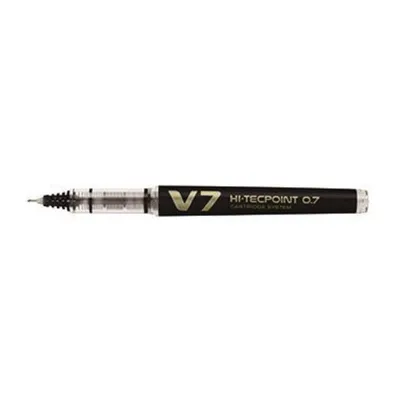 Image de Roller à encre PILOT V7 Hi-Tecpoint, rechargeable, noir