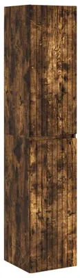Zdjęcie produktu dla Wisząca Szafka Łazienkowa Dąb wędzony 33 x 34,5 x 160 cm