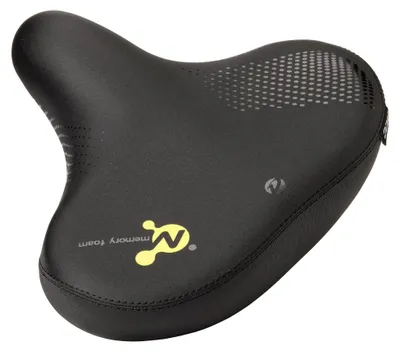 Immagine prodotto di Sella per bicicletta, adatta sia per uomo che per donna, con imbottitura in memory foam per un maggiore comfort