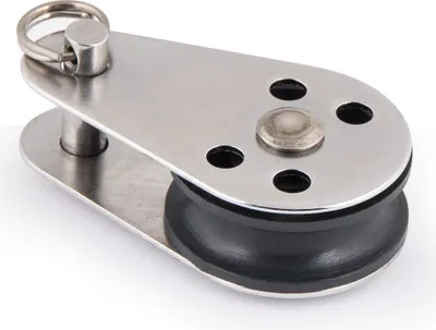 Produktbild von Seilrolle mit Sicherungsbolzen für Seil mit Durchmesser 6 mm aus Edelstahl
