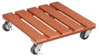 Zdjęcie produktu dla Wałek do roślin WPC 29x29 cm maks. obciążenie 80 kg brązowy