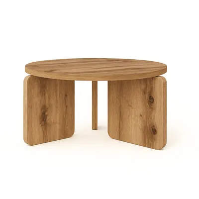 Zdjęcie produktu dla Stolik kawowy TAO, 60 cm, minimalistyczny i ponadczasowy – dąb Wotan