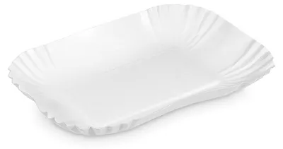 Produktbild von 250x Pappschalen aus Frischfaser 17,5 x 13 x 3 cm fettdicht weiß