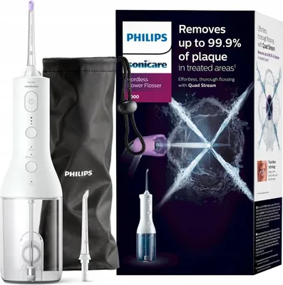 Zdjęcie produktu dla Philips Power Flosser 3000 Irrigator Dentalny – 2 Tryby, 3 Poziomy